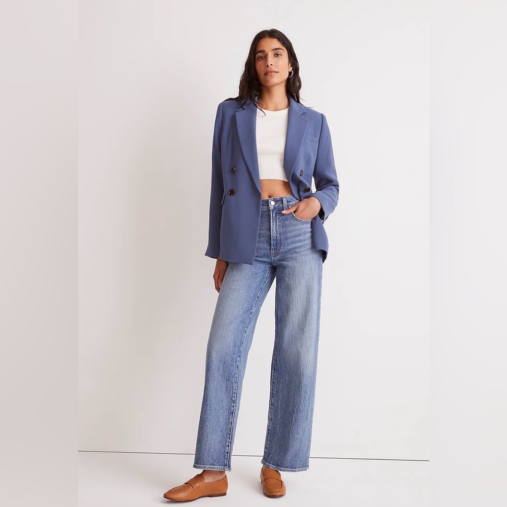 🎁Madewell The Perfect Vintage Wide-Leg Jean in Heathcote Wash NWOT sz 30